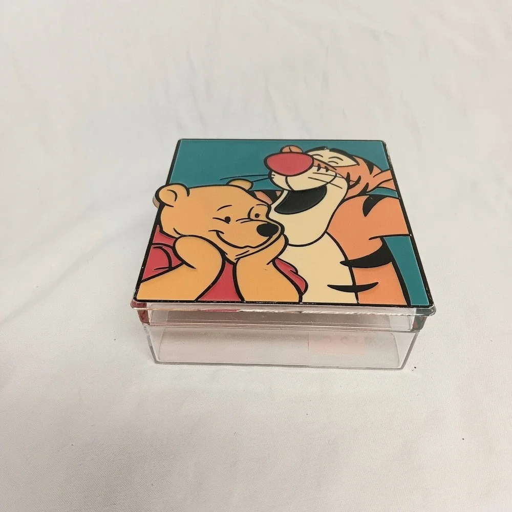 Vintage Disney Winnie The Pooh & Tigger Trinket Box Jewelry Keepsake Collectible
